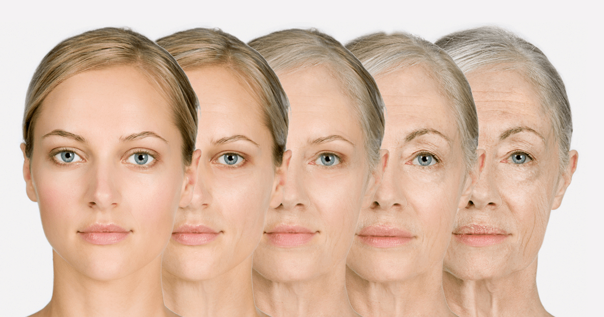 envelhecimento da pele facial em mulheres