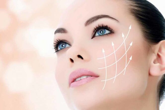 Método moderno de endurecimento da pele do rosto com mesothreads