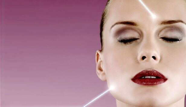 feixe de laser para rejuvenescimento da pele facial
